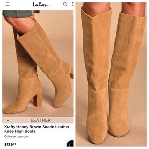 Krafty Honey Brown Suede Leather boot